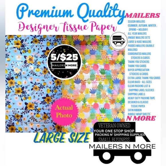 Mailers N More Other - Tissue Paper - Premium Quality Designer Large Size